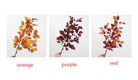 Daun Beech Amerika Utara Buatan Berkualitas Tinggi, Sutra, Vintage, Retro, Daun Musim Gugur, Tanaman Gantung, Pernikahan, Hari Ibu, Cina