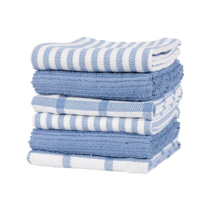 Bon marché 100% coton brodé Golf 16x26 pouces 110 GSM séchage rapide fait à la main léger meilleur budget amical bleu ciel torchons - Product Image 4