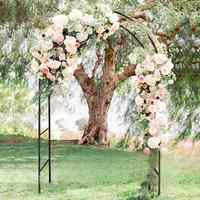 Pergola en métal à assembler librement pour diverses plantes grimpantes, arche de jardin pour mariage, décoration de fête nuptiale, arche large