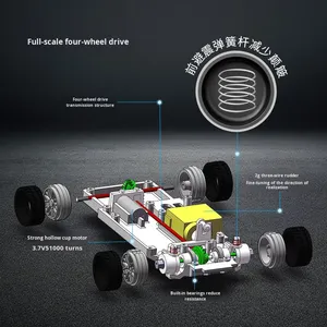 Nuevo Auto RC Eléctrico de 4 Canales con Tracción en las Cuatro Ruedas a Escala 1:43, Mini Auto de Derrape para Interiores y Exteriores, Alcance de 50 Metros, Listo para Usar, para Niños - Product Image 2