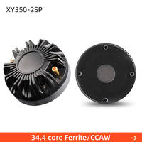Haut-parleur de compression en titane XY350-2SP 34 mm, aimant aérospatial 34 noyaux, 30 W, 8 ohms, 103 dB, tweeter HF pour la fabrication de haut-parleurs PA professionnels
