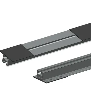Soluzioni di montaggio OEM personalizzate europee tetti in metallo trapezoidale mini binario solare in alluminio