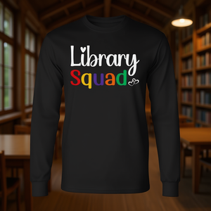 T-shirt à manches longues Library Squad pour bibliothécaires et spécialistes des médias - Product Image 3
