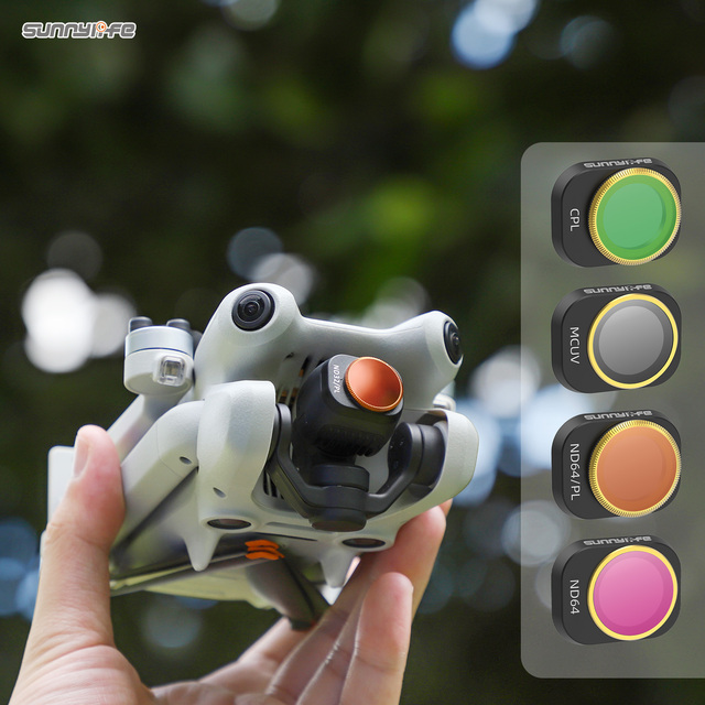 Sunnylife Lens Filters Adjustable CPL Filters ND4 ND16 ND8/PL ND32/PL MCUV Accessories for Mini 4 Pro