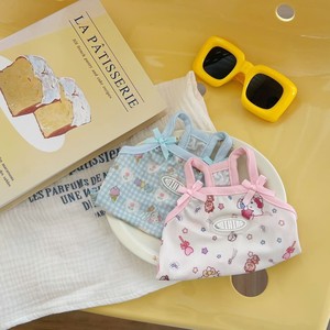 Summer Pet <b>Clothes</b> <b>for</b> <b>Dogs</b>: Thin Cartoon Cartoon Rolled-Up Vest, Ice Silk Sunscreen, Suitable <b>for</b> Cats and <b>Small</b> <b>Dogs</b> (Teddy) - Product Image 2