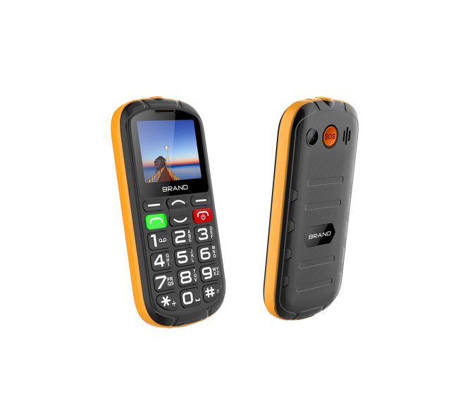 Factory Wholesale Price 2G 2.0" Display Waterproof IP 65 Big Fonts 2300mah Simple to Use Senior Phone Gsm Phone Rugged Phone