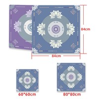 Tapis de jeu de Mahjong 4 joueurs en caoutchouc, brossé à la main, tendance nationale, antidérapant, insonorisant, pour chaise de salle à manger