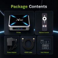 TV Box Inteligente Android 14 4K HD para LITE Allwinner H626, CPU de Cuatro Núcleos, 2GB/16GB, GPU Mali G310, WiFi 802.11ax