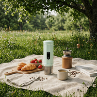 Machine à expresso automatique portable 20 bars, alimentée par batterie USB, système de brassage à eau chaude, boîtier en plastique pour voiture, voyage, hôtel, pique-nique