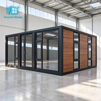 Maison préfabriquée portable de haute qualité, petite maison en acier de 20 pieds, conteneur pliable avec 2 chambres et cuisine