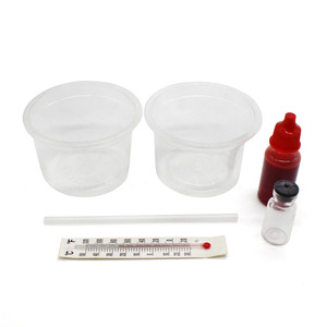Kit de experimentos científicos, medidor de temperatura, juguete educativo DIY para niños, Manual de plástico sin batería, forma geométrica, Unisex, 4-6 años - Product Image 2