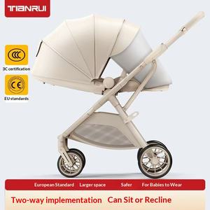 Cochecito de Bebé Metálico Tianrui Q7, Plegable en <span class=keywords><strong>Dos</strong></span> Direcciones, con Posición Alta, Puede Sentarse y Acostarse, Portátil, para 0-6 <span class=keywords><strong>Meses</strong></span>, Capacidad de Carga de 15 kg - Product Image 2