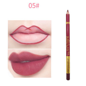 Crayons à lèvres mats en gros, 12 couleurs, outil de maquillage, crayon fin en bois, design de <span class=keywords><strong>tatouage</strong></span> des lèvres PMU, stylo à cire, rouge à lèvres rose crémeux - Product Image 4