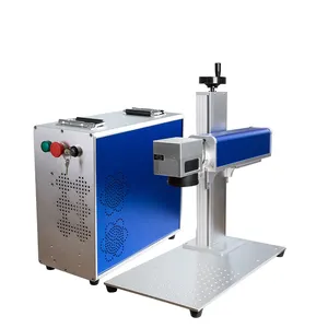 Portable 20W/30W/50W fiber laser marking machine metal engraving machine for metallic glass