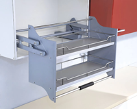 Acessórios Modernos para Armários TKK, Rack de Armazenamento Multifuncional, Cesta Retrátil para Armários de Cozinha