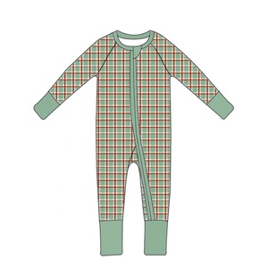 Nuevo Mameluco Navideño <span class=keywords><strong>de</strong></span> Fibra <span class=keywords><strong>de</strong></span> Bambú para Bebés y Niños con Cremallera YKK y Estampado <span class=keywords><strong>de</strong></span> Bastón <span class=keywords><strong>de</strong></span> Caramelo - Product Image 3