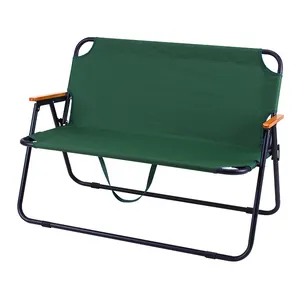 Wholesale High Quality Outdoor Garden Double Foldable Chairs Portable Light Weight Love Seat Camping Chair