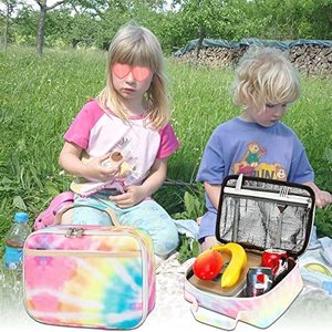 Waterproof Insulated Thermal Kids <b>Backpack</b> and Lunch Tote Bag Set with Custom Pattern School Use - Product Image 6