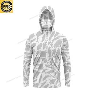 Chemise tactique respirante à séchage rapide UPF 50+ vert néon, protection UV, chemise de pêche pour homme, vêtements de pêche, sweat à capuche camouflage personnalisé - Product Image 1