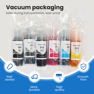Kit de recharge d'encre T554 T555 554 555 compatible, encre de recharge en vrac colorée pour imprimante Epson <span class=keywords><strong>ECOTANK</strong></span> <span class=keywords><strong>L8180</strong></span> L8160 - Product Image 4