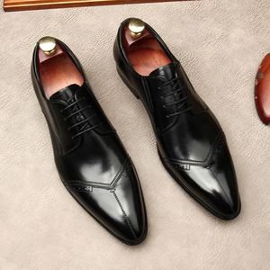 Chaussures pour hommes de luxe italiennes sur mesure haut de gamme, brogues artisanales en cuir véritable - Product Image 4