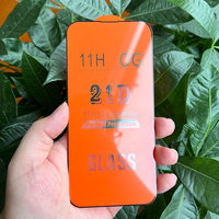 21D verre trempé clair soie impression téléphone portable protecteur d'écran pour iphone samsung huawei xiaomi Infinix Tecno motorola