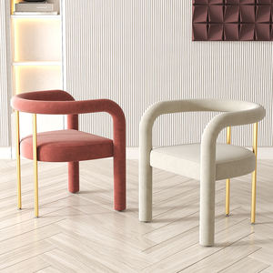 <b>Dining</b> <b>Chair</b> With Backrest For Living Room And <b>Dining</b> Space Adult Use <b>Velvet</b> Upholstery Modern Design - Product Image 3