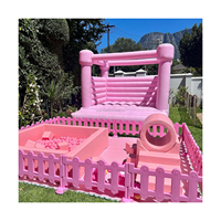 Ensemble de jeux doux rose et blanc enfants location intérieure extérieure en forme de fleur jeu doux tunnel d'escalade ensemble d'équipement de jeu doux