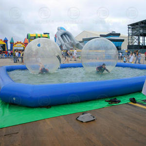 <span class=keywords><strong>Piscine</strong></span> gonflable avec des boules de bulle d'eau douce <span class=keywords><strong>Piscine</strong></span> gonflable extérieure avec des jouets de jeu de marche de l'eau pour des enfants adultes - Product Image 5