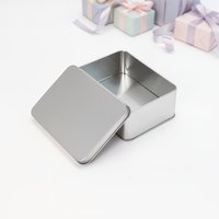 Boîte en étain rectangulaire 125*90*50mm pour chocolat, emballage cosmétique, boîte à bonbons personnalisée pour mariage, écologique, recyclable, en métal, livraison rapide