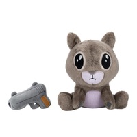 Jouets en peluche d'anime personnalisés, écureuil géant avec un pistolet, poupée en peluche, coton doux rembourré de PP pour les fêtes, mascotte de lit, literie