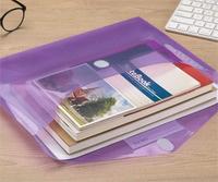 Sobre de carpeta de archivos de tamaño A4 de plástico resistente para uso comercial de oficina y escuela