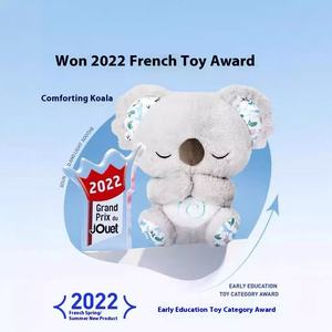 Mainan Koala mewah Super lembut lintas batas populer lima tingkat pengaturan pernapasan bercahaya boneka beruang Model baru jaring katun PP - Product Image 3