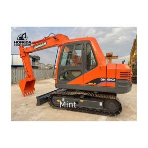 Miniexcavadora Doosan DH80 de segunda mano de alta calidad con precio barato Excavadora sobre orugas DH70 DH75 DH80 usada a la venta - Product Image 1