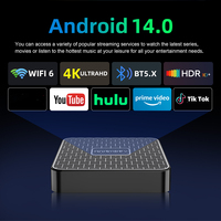 TV Box 2025 Factory Mortal T1 Mini Android 14.0, RK3518, 4K, 5G WIFI, Smart TV Box con Control Remoto por Voz BT, TV Stick