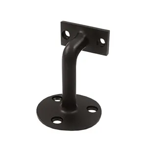 Black Powder Stair Railing handrail mounting brackets Stainless Steel Hardware Tube Holder