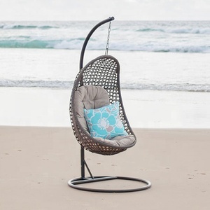 Leisure Outdoor Balcony Rattan <b>Round</b> Swing <b>Chair</b> Villa Courtyard Outdoor Furniture Hanging Rocking <b>Chair</b> - Product Image 5