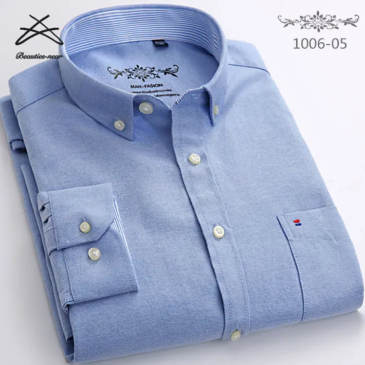 Yüksek kaliteli resmi erkek gömlek Casual gömlek erkekler için uzun kollu gömlek ekose çizgili erkek giyim yama cep ofis bluz
