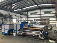 Revêtement adhésif de fonte chaude et machine de stratification pour le tissu