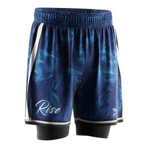 ไม่ต้องใส่กางเกงชั้นในเพิ่มเติม กางเกงบาสเก็ตบอลแบบรัดรูป ระบายอากาศได้ดี แห้งเร็ว ผ้าลินินและตาข่ายเป็นชั้นนอก เหมาะสำหรับการฝึกซ้อมแบบสบายๆ - Product Image 5