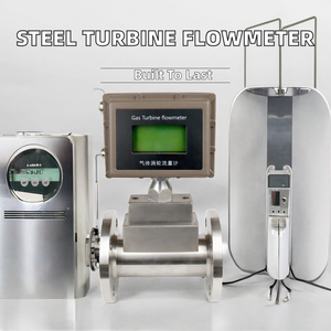 Débitmètre à turbine en acier inoxydable industriel pour air comprimé, sortie 4-20mA RS485, précision +/-0,5%, personnalisable OEM, DN100 - Product Image 2