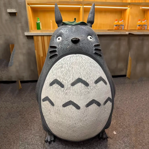 Scultura in Resina di Fibra di Vetro a Grandezza Naturale di Il <span class=keywords><strong>Mio</strong></span> <span class=keywords><strong>Vicino</strong></span> <span class=keywords><strong>Totoro</strong></span> per Location di Matrimoni, Parchi, Resort, Negozi per Bambini, Collezioni d'Arte per la Casa - Product Image 1