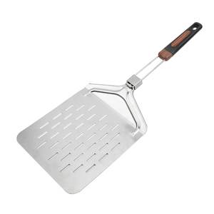 Pala per <span class=keywords><strong>Pizza</strong></span> <span class=keywords><strong>in</strong></span> Acciaio Inossidabile con Manico Pieghevole, Stampa a Trasferimento d'Acqua con Finitura Effetto Legno, Opzione Logo Personalizzato per Ristoranti - Product Image 1