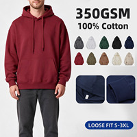 Vente en gros de sweats à capuche pour hommes en coton French Terry, sweats à capuche unisexes, coupe ample, poids lourd, broderie personnalisée LOGO