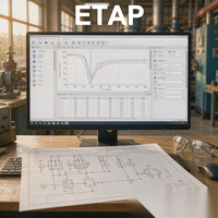 Logiciel de conception de systèmes électriques ETAP pour l'analyse harmonique, compatible Windows 10 et 11, pour les conseillers en conception, téléchargement numérique