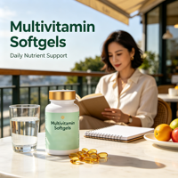 Compléments alimentaires en gélules de vitamines quotidiennes