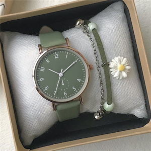 นาฬิกาข้อมือผู้หญิง IStapromo รุ่นใหม่ สายโลหะผสม หน้าปัดสีหวาน ดีไซน์หรูหรา สายหนัง ควอตซ์ ลำลอง สำหรับผู้หญิง - Product Image 1