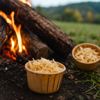 All Natural Fire Starters Cup Tinder Set Eclairage facile pour cheminée BBQ Camping & Bonfire