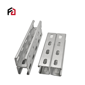 China Golden <strong>Supplier</strong> Welded Combination Type C Profile Steel Pre Galvanized 41x41mm Unistrut C Channel <strong>Strut</strong> - Product Image 2