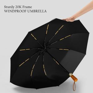 Premium <b>Windproof</b> <b>Umbrella</b> for Men Women 20K Frame Folding and Hanging Function With Gift Box - Product Image 3